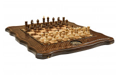 Шахматы + нарды резные "Герб РФ" 50, Haleyan Шахматы + нарды резные "Герб РФ" 50, Haleyan