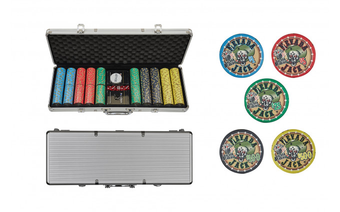 Набор для покера Nevada Jack Ceramic где 500 фишек Набор для покера Nevada Jack Ceramic где 500 фишек